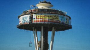 for what worlds fair was the space needle in seattle erected