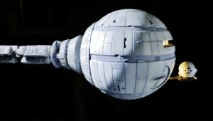 how big was the model of the spaceship discovery used in 2001 a space odyssey 1968