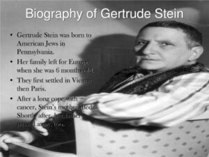 how close did gertrude stein come to being a physician