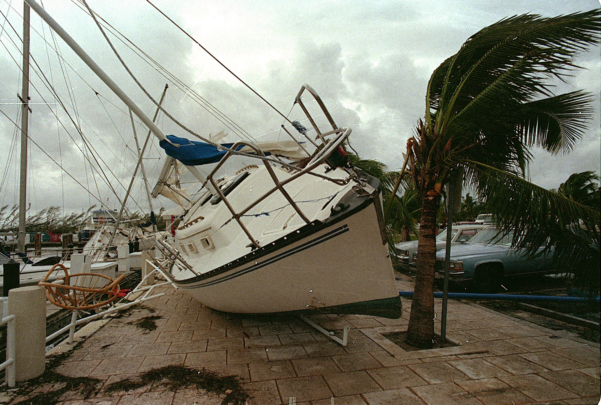 how strong were the winds of hurricane andrew in 1992