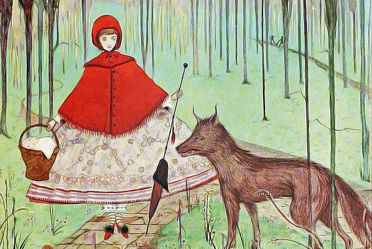 what happens to little red riding hood