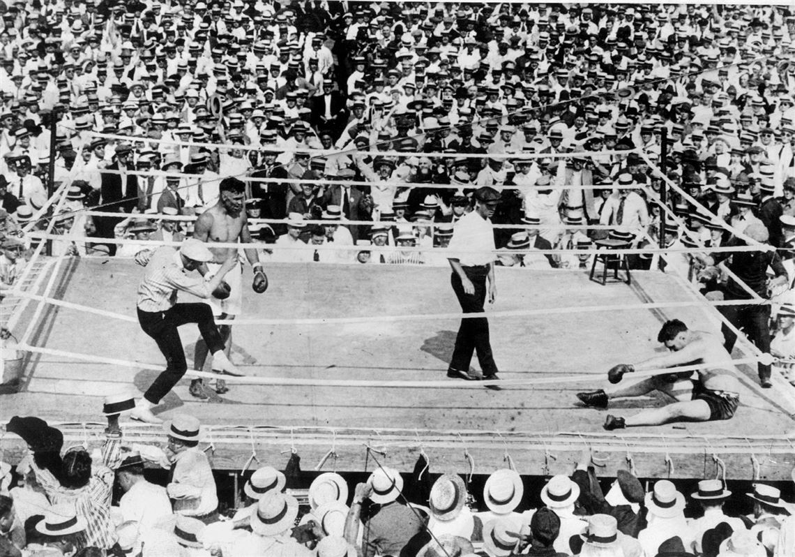 when did jack dempsey go through the ropes in a boxing match