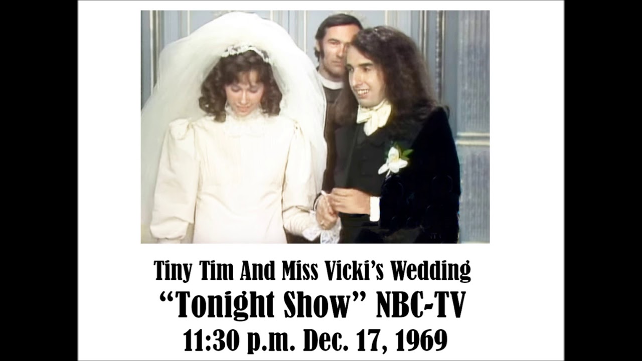 when were tiny tim and miss vicky married on the tonight show