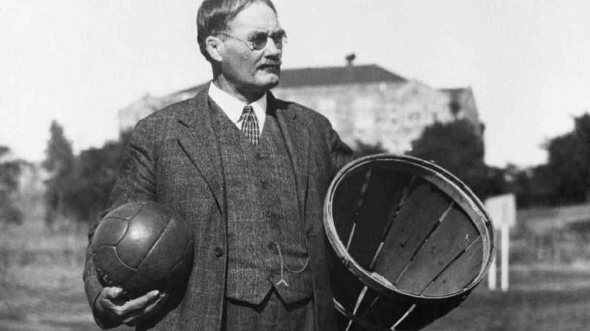 where was james naismith teaching when he invented basketball
