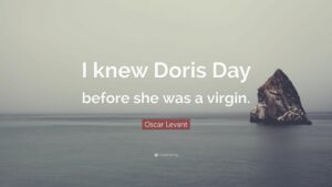 who claimed i knew doris day before she was a virgin
