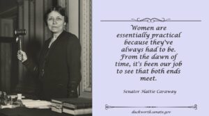 who was the first woman elected to the u s senate